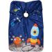 Ccbeauty Waterproof Hairdressing Cap for Kids | Adjustable Children's Hair Cutting Apron | Blue Space Pattern Toddler Hairdresser Slop - Buy Online on SooperMarket.com