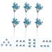 Zerodeko 6pcs Berry Bunch Cuttings Artificial Red Berry Stems Green Decor Wedding Decorations Artificial Berry Twig Stem Holly Berries for Crafts Ornament Plastic Christmas Plant Blue 30x10cm - Buy Online on SooperMarket.com