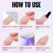 TOMICCA Soft Gel Nail Tips and Glue Kit | Easy DIY Nail Art Set with Almond Nail Tips, Gel Glue, Top Coat, and UV LED Lamp - Pink - Buy Online on SooperMarket.com