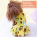 KYEESE Sunflower Dog Dress for Medium Dogs | Ruffle Sleeves Dog Apparel - Buy Online on SooperMarket.com