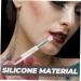 NOLITOY 4pcs Dual-Sided Lip Brush & Makeup Sponge Set | Travel & Applicator Tool for Lipstick & Eyeshadow | Transparent Color - Buy Online on SooperMarket.com