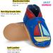 Sailing Boat Baby Shoes | Soft Sole Leather Toddler Shoes for Baby Boy or Girl (0-6 Months) - Buy Online on SooperMarket.com