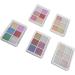6 Colors Glitter Metallic Mirror Effect Nail Powder Long Lasting and Fine Powder Texture Suitable for DIY Nail Art with 15 Eyeshadow Sticks - Buy Online on SooperMarket.com