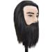Real Human Hair Training Head - Adjustable Female Tailor Puppet for Hairdressing Perming and Coloring - Buy Online on SooperMarket.com
