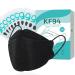 PLAY X STORE 100 PCS Adult Black KF94 Face Masks with Nose Clip 4-Ply Breathable Disposable Dust mask with Adjustable Earloop for Men & Women(Black)