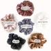 VAGA Cute Scrunchies Set - 6 Colors, Soft Hair Elastics, Ponytail Holder Pack - Satin Scrunchies for Thick Hair - Buy Online on SooperMarket.com