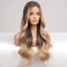 HAIRCUBE Long Ombre Blonde Lace Front Wigs for Women Brown to Blonde Natural Wavy Middle Parting Synthetic Wigs Lace Wigsâ¦ - Buy Online on SooperMarket.com