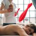 Buy Silicone Facial Roller - Rose Red Face Massage Tool for Women's Skin Care | International Shipping Available - Buy Online on SooperMarket.com