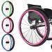 Wheelchair Wheel Covers 1 Pair Wheelchair Cover 24inch Silicone Wheelchair Push Rim Covers Wheelchair Accessories Wheelchair Handrim Covers Non-Slip Wear-Resistant Hand Push Protective Cover Rear Whe 24in Pink
