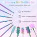Heemeei 10Pcs Tungsten Carbide Nail Drill Bits Set with 75Pcs Sanding Bands for Acrylic Gel Nails - Professional Manicure Tool for Home Salon - Buy Online on SooperMarket.com
