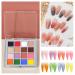 Gradient Nail Powder Set - 16 Color Solid Nail Pigment for Stunning Ombre Nail Art | Glittery DIY Nail Accessories - Buy Online on SooperMarket.com