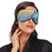 Haskirky Light Blocking Eye Mask - Adjustable Unisex Travel Accessory for Deep Sleep and Meditation - Breathable Comfort in Bright Blue - Buy Online on SooperMarket.com