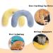 Odookon 2PC Cat Pillow - Washable Soft Fluffy Catnip Plush Toy & U-Shaped Neck Pillow for Pets - Perfect for Sleeping & Playing - Buy Online on SooperMarket.com