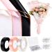 60 Sheets Flower Wrapping Paper Waterproof Flower Paper Gift Packaging with 3 Ribbon and 100 Pcs Bouquet Pins Flower Pins Florist Bouquet Supplies for Mother's Day Valentines Day Wedding 3 Colors