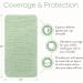 Comfy Cubs Muslin Spit Towels - 10 Pack Large 100% Cotton Hand Washcloths Extra Absorbent & Soft Sage Color Ideal for Baby Care - Buy Online on SooperMarket.com