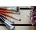 LA ROSA Professional Round Eyeshadow Brush | Small Eye Makeup Brush for Blending - Versatile Wooden Applicator for Wet & Dry Products - Buy Online on SooperMarket.com