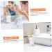 PRETYZOOM 1pc Simple Storage Decorative Bath Lovely Press-Type Liquids Shower Resin Supply Replacement Use White 19.00X7.00X7.00CM - Buy Online on SooperMarket.com