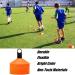 IROCH 50 Pack Soccer Cones Set with Holder & Bag - Training Field Marker Disc Cones for Football, Kids Sports - Colorful - Buy Online on SooperMarket.com