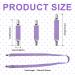PEUTIER 4pcs Mitten Clips and Hat Clip Elastic Stainless Steel Winter Glove Clips Glove Attachment Clips Mitten Holder String Attachment Straps for Toddlers Kids Adults Purple - Buy Online on SooperMarket.com