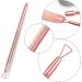 Stainless Steel Cuticle Pusher Kit - Triangle Peeler, Scraper, Double Ended Cutter & Nail Cleaner - Rose Gold Finish - Buy Online on SooperMarket.com