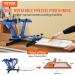 VEVOR 4 Color 1 Station Screen Printing Machine | 360 Rotatable Press | 21.2x17.7in Silk Screen Press | Double-Layer Pallet for T-Shirt DIY Printing - Buy Online on SooperMarket.com