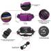 TUDEC 4-in-1 Hands-Free Dog Leash & Waist Bag - 5.8ft Zero Shock Bungee Car Seat Buckle & Reflective Threading - Ybgs Purple Bag + Black Leash | International Shipping - Buy Online on SooperMarket.com