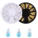 Nail Art Decoration 2Boxes Metal 3D Ocean Nail Studs Star Starfish Shell 12 Grid Mixed Sizes Nail Art Decor