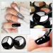 Saviland 3-in-1 Pudding Gel Nail Polish Set - Black, White, Silver | Nail Art Paint for Professional Salons & Starters - Buy Online on SooperMarket.com