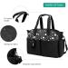 SONARIN Multi-Function Waterproof Baby Changing Tote Bag - Large Capacity Diaper Satchel with Pacifier Holder, Travel Messenger Bag for All Baby Accessories (Black) - Buy Online on SooperMarket.com