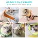 Frienda 2-Piece Adjustable Cat E-Collar | Cute Toast Neck Cone Collar for Kittens and Cats - Buy Online on SooperMarket.com