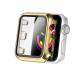Secbolt 44mm Case Compatible Apple Watch Band with Built in Tempered Glass Screen Protector- All Around Protective Case for iWatch SE Series 6/5/4 Gold(44mm) Gold 44mm