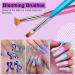 Saviland 12pcs Professional Nail Art Brush Set for DIY Gel Nail Design - Double-End Dotting & Painting Brushes for Nail Extension, Liner, & Pens - Buy Online on SooperMarket.com