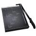 Paper Trimmer, A4 Paper Cutter Guillotine with Heavy Duty Gridded Base Cut Length 12 Sheets Capacity, Cutting Paper Machine for Home Office (Black)