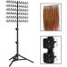 Folpus Hair Braiding Rack 110-150cm Foldable Keep Neat and Tidy Hair Display Stand Hair Holder - Buy Online on SooperMarket.com