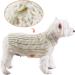 KYEESE Golden Thread Turtleneck Dog Sweater for Cold Weather - Medium Beige - Buy Online on SooperMarket.com
