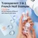Modelones French Tip Tool Set - 6 Pcs Nail Stamp Kit for DIY French Manicure | Gel & Acrylic Nail Accessories - Buy Online on SooperMarket.com