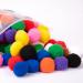 Adeweave 1.5 Inch 100 Pom Poms - Multicolor Pompoms for Crafts in Assorted Colors  Soft and Fluffy Large pom poms for Crafts in Reusable Zipper Bag