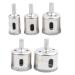 Drill Bits 5Pcs Set Pro Tool for Marble Glass Granite with 60mm Hole Opener - PVC and Marble Saw Sets at Your Service - Buy Online on SooperMarket.com