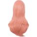 MapofBeauty 28 Inch Women Side Bangs Long Curly Hair Cosplay Wig in Orange Pink - 70cm - Buy Online on SooperMarket.com