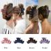 SuPoo 4pcs Large Claw Hair Clips for Thick Hair - Strong Hold Matte Jumbo Jaw Clip Set for Women - Ideal Hair Accessories - Gifts - Brown, Blue, Purple, Pink - Buy Online on SooperMarket.com