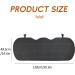 ZATOOTO Rear Car Seat Cover - Waterproof PU Leather Seat Mat for Back Seat Protection - Anti-Slip & Comfortable - Black - Buy Online on SooperMarket.com