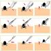 AFTREN Tick Remover Pet Care Tool Set Flea Comb Real Bamboo Contour Grip Handle Dogs Cats Horses 5 Pcs Stainless Steel Fleas Ticks Remover Kit - Buy Online on SooperMarket.com