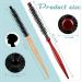 Mini Round Wood Hair Brush Set for Hair Styling - Nylon Bristles, Ideal for Blow Drying and Beard Care - 2 Styles Available - Buy Online on SooperMarket.com