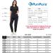 PuriPure Women's Classic V-Neck Scrub Set - Black, Size Medium | Nurse Scrub Set with 7 Pockets and Jogger Pants - Buy Online on SooperMarket.com