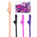 15pcs Bachelorette Straws and Confetti Pack - Crazy Hen Night Straw - Funny Drinking Straws - Bachelorette Party Drinking Straws - Straws Party Pack