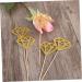 AOKWAWALIY 50pcs Wedding Decoration Diamond Shaped Cupcake Picks Cupcake Diamond Topper Cake Topper Diamond Glitter Diamond Wedding Ceremony Decorations Fruit Happy Birthday Bride Golden medium - Buy Online on SooperMarket.com