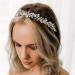 AW BRIDAL Crystal Bridal Headband Silver Wedding Headpieces for Bride Tiara Head Jewelry Hair Accessories for Women Silver-A