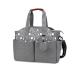 SONARIN Baby Nappy Changing Tote Bag Multi-Function Waterproof Baby Changing Bag Satchel Messenger Bag Travel Diaper Bag with Pacifier Holder Large Capacity for All Baby Accessories(Grey) Grey 1