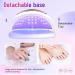 268W UV Nail Lamp with Sensor, Timer Setting, LCD Screen - Professional Nail Art Tool for DIY at Home Salon - Off-White - Buy Online on SooperMarket.com