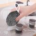 Stainless Steel Sponges Scrubbers | Hangable Kitchen Cleaning Metal Dish Scrubber Cleaning Brush For Pots Non-Stick Pot Steel Wire Ball Heavy Duty Dish Scrubber Stainless Steel - Buy Online on SooperMarket.com